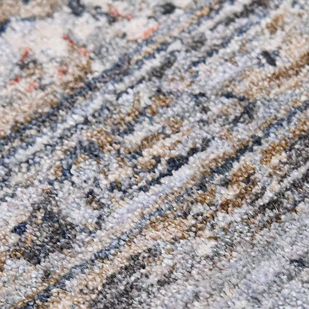Vermont Glidel Area Rug, Gray, 8'10" x 11'10", Bordered