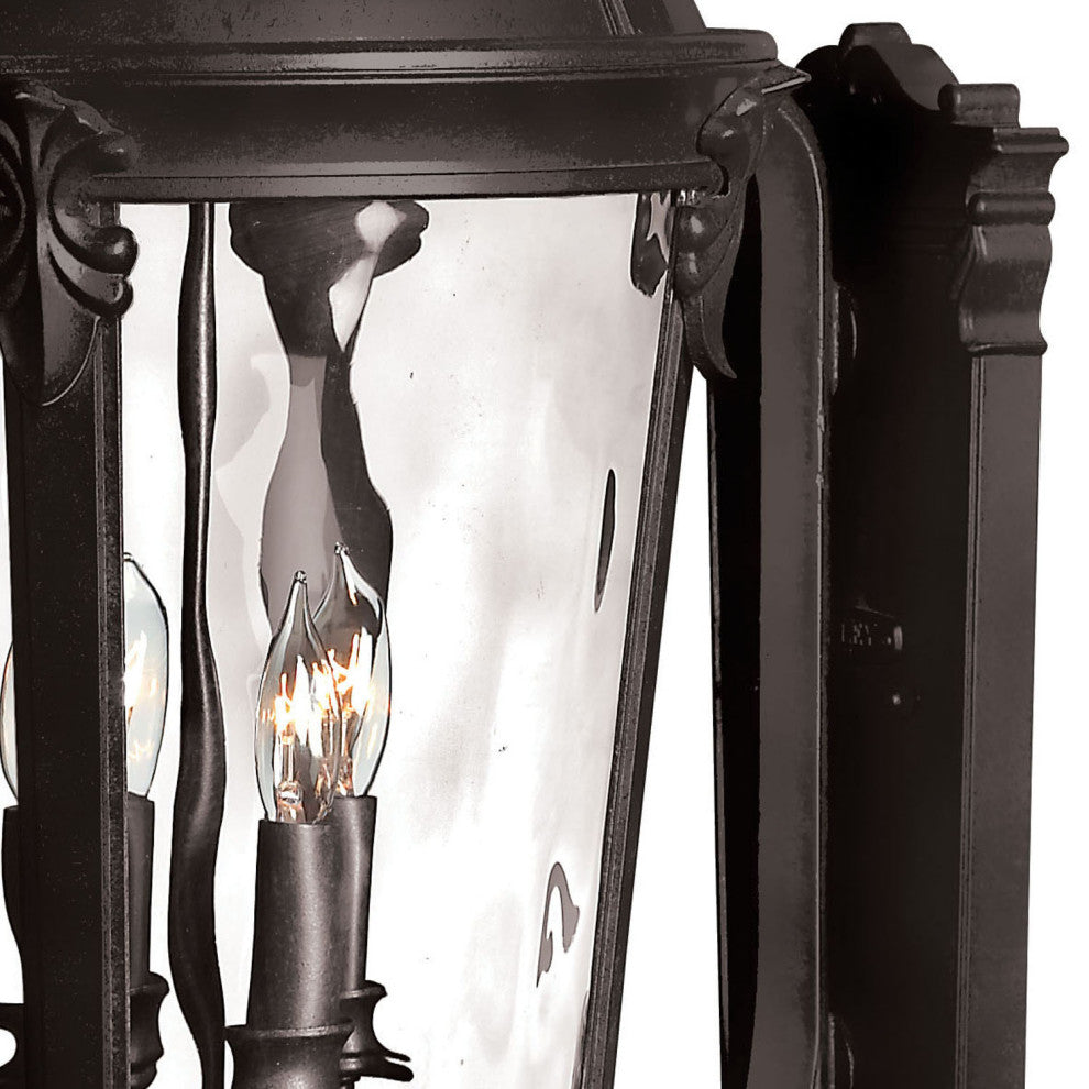 Hinkley Windsor 4 Light Black Wall Lantern, 1895BK