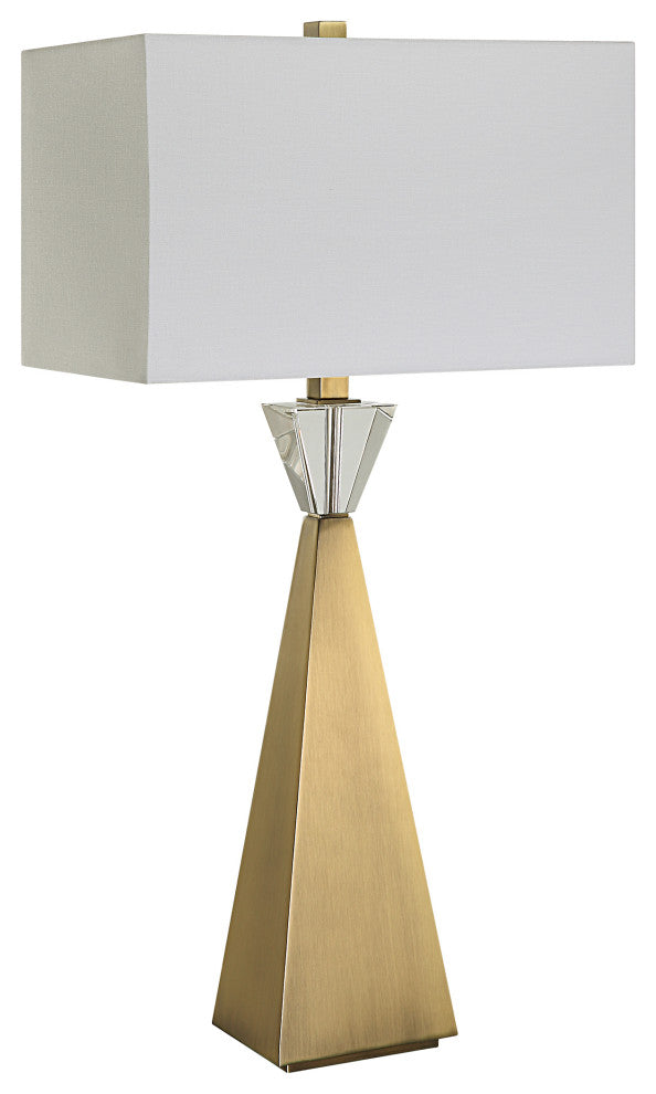 Uttermost Arete Modern Brass Table Lamp
