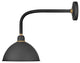 Hinkley Foundry Dome Medium Straight Arm Barn Light, Textured Black