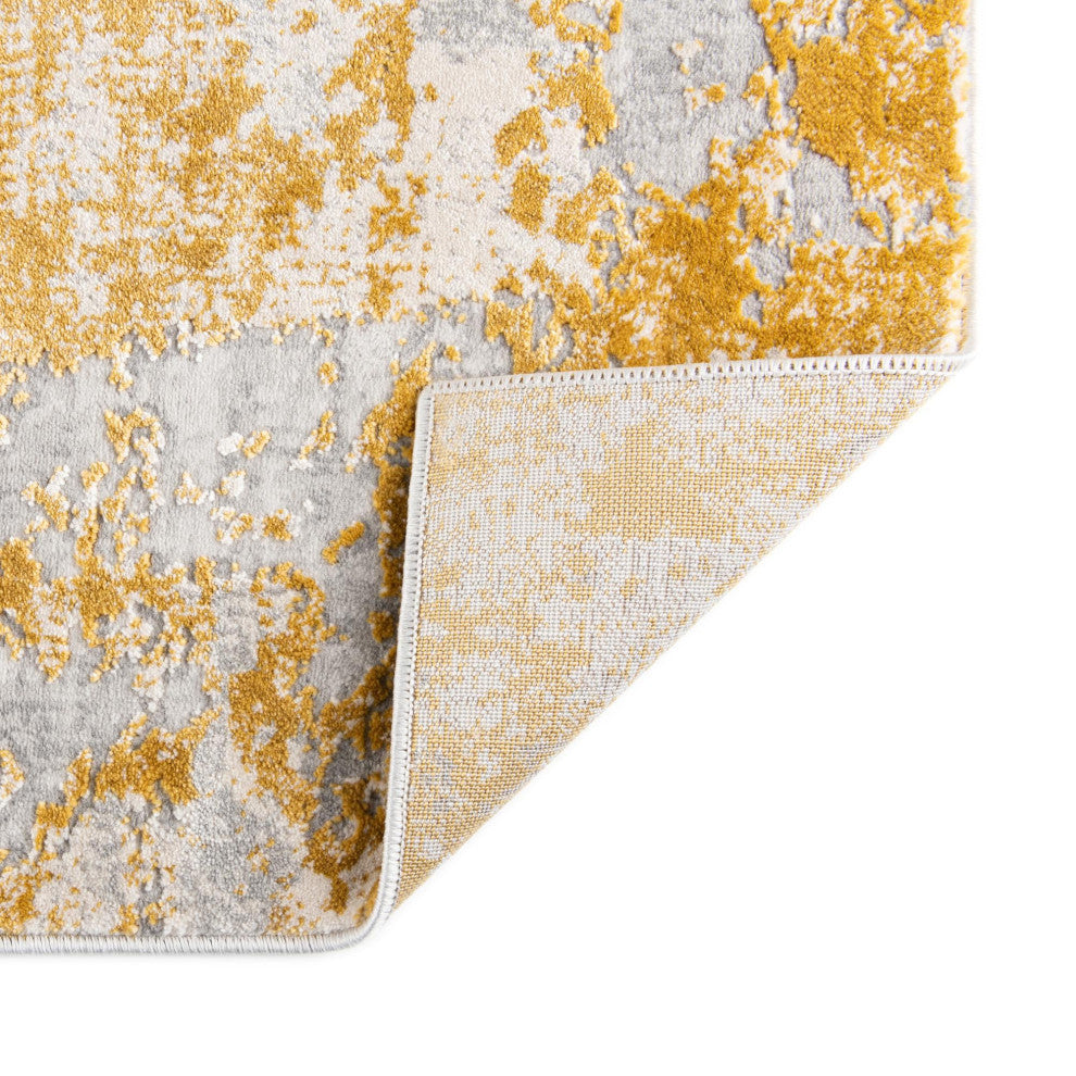 Unique Loom Elizabeth Finsbury Rug, Yellow, 7'x10'