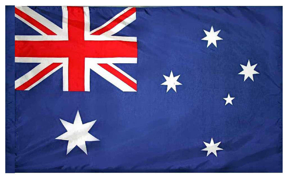 Australia, 3'x5' Nylon Flag, Pole Hem