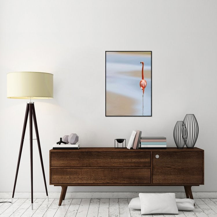 "I" Framed Canvas Giclee by Anna Cseresnjes, 26x37"