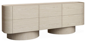 Bellevue 3-Dr Sideboard, Blonde Oak
