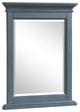 Eviva Britney 24"x30" Rectangular Ash Blue Wooden Framed Mirror