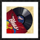 "Vinyl Club, Blues" Framed Digital Print by Steven Hill, 26"x26"