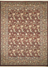 Pak-Persian Reed Red Hand-Knotted Rug, 9'1x12'2