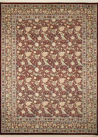 Pak-Persian Reed Red Hand-Knotted Rug, 9'1x12'2