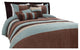 Geo 7-PC Complete Comforter Set, Blue, Twin, 6-Pc