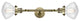 INNOVATIONS 208L-AB-G324-LED 2-Light Bath Vanity Light Antique Brass