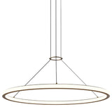 Sonneman 2233-38-35 Luna 38"W LED Ring Chandelier - 3500K - Painted Brass