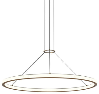 Sonneman 2233-38-35 Luna 38"W LED Ring Chandelier - 3500K - Painted Brass