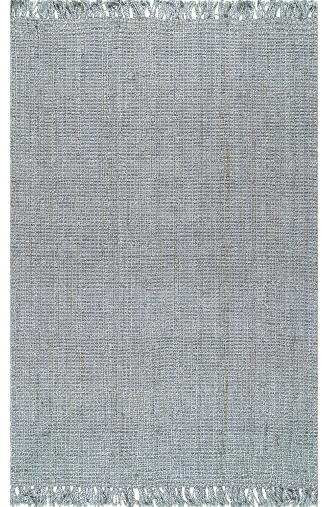 Nuloom Hand Woven Maui Chunky Loop Rug, Grey 8'6"x11'6"