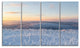 Winter Landscape in Lapland, Landscape Canvas Art Print, 48"x28", 4 Panels