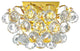 Elegant Godiva Wall Sconce, Gold Finish With Royal Cut Crystal