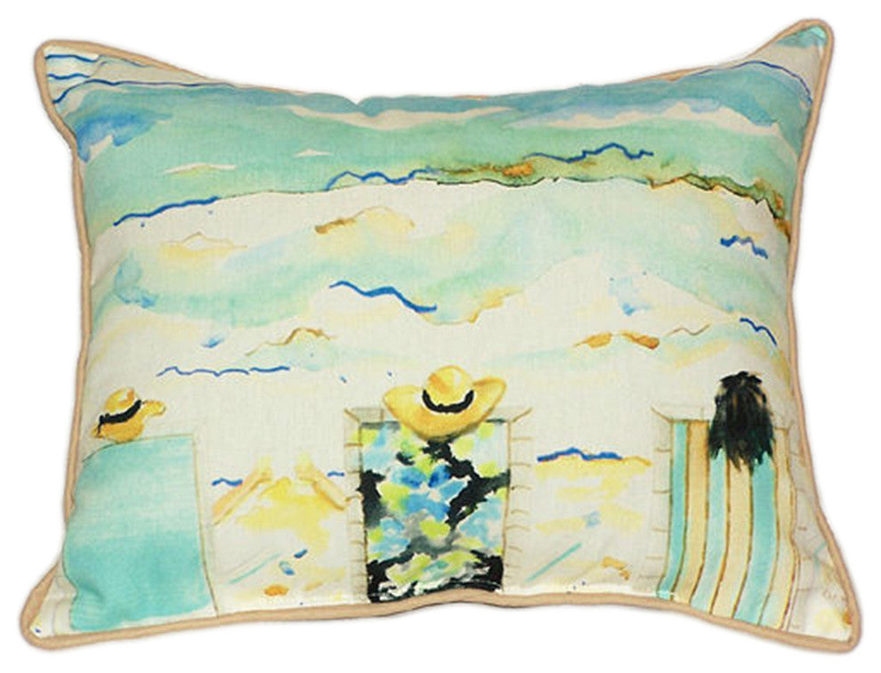 Betsy Drake Bottoms Up Again Extra Large 20 X 24 Indoor / Outdoor Pillow