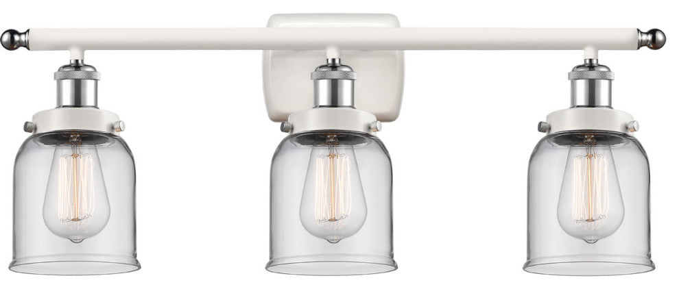 Innovations 916-3W-WPC-G52 3-Light Bath Vanity Light, White, Polished Chrome