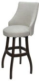 Swivel Wood Counter, Bar, Extra Tall Stool - Bellissima Plus, Williams Stone - Dark Walnut, 34"