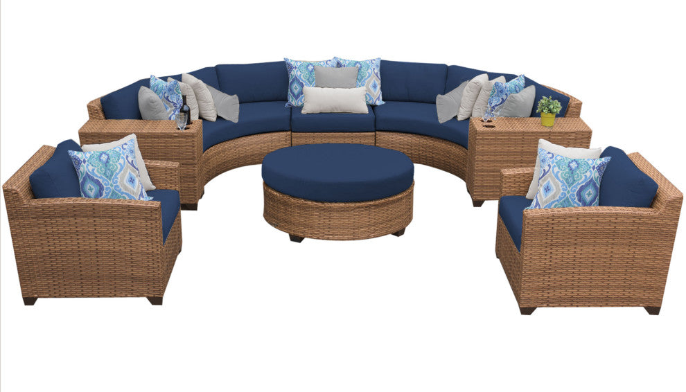 Laguna 8 Piece Outdoor Wicker Patio Furniture Set 08e