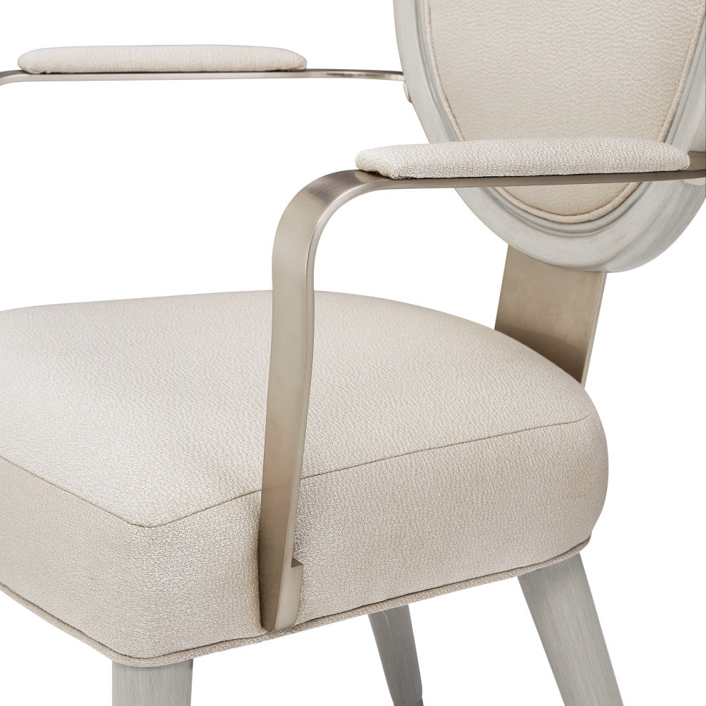 Eclipse Dining Arm Chair, Set of 2 - Moonlight Gray
