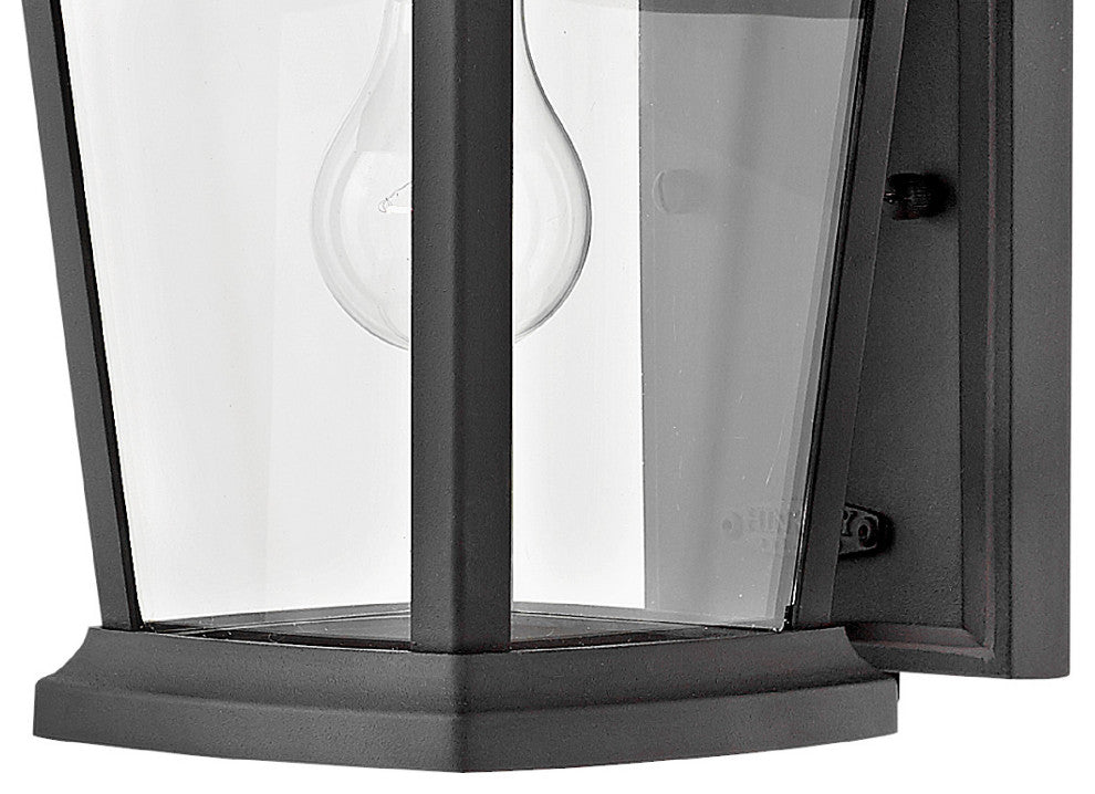 Hinkley Bromley Small Wall Mount Lantern, Museum Black