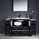 Fresca Torino 60" Espresso Modern Vanity, 2 Side Cabinets and Integrated Sink