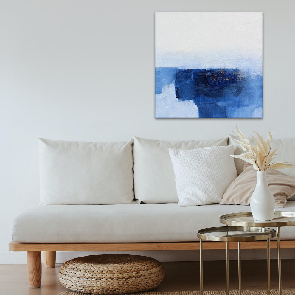 Blue Madness' Wrapped Canvas Wall Art by Karen Moehr
