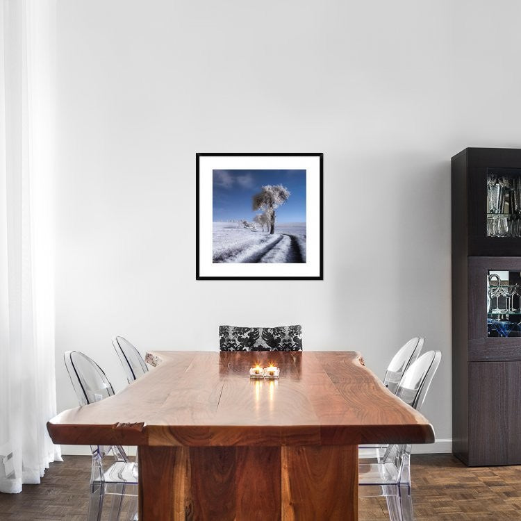 "Winter In Summer" Framed Digital Print by Piotr (Bax) Krol, 30x30"
