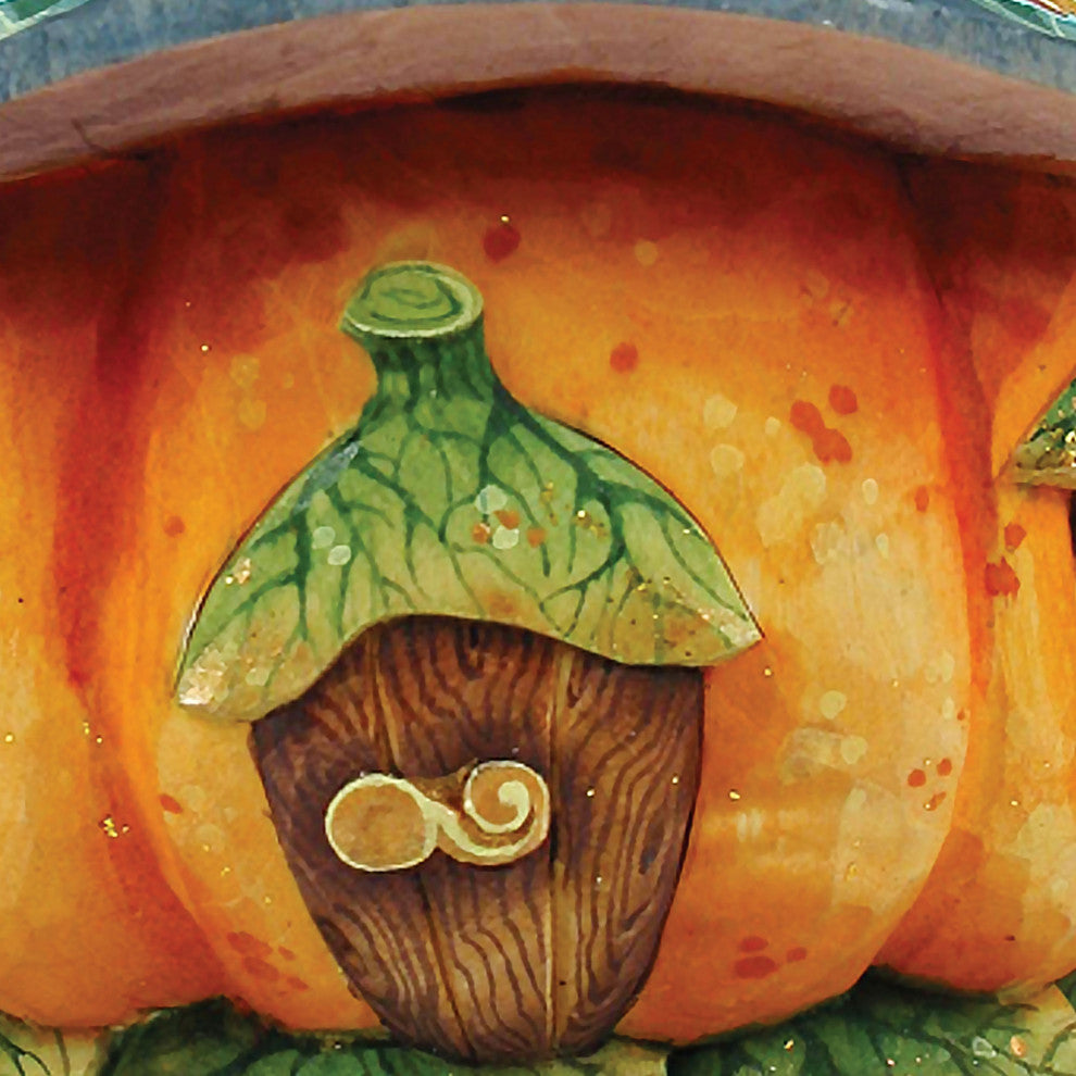 Halloween Pumpkin Dome Door Hanger