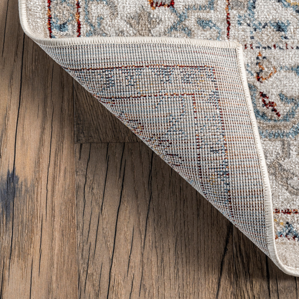 Nuloom Cady Machine Washable Transitional Area Rug, Beige 5'x7'6"