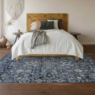 Premium Machine Washable Mayfield AMF651 Blue 2'6" x 3'10" Rug