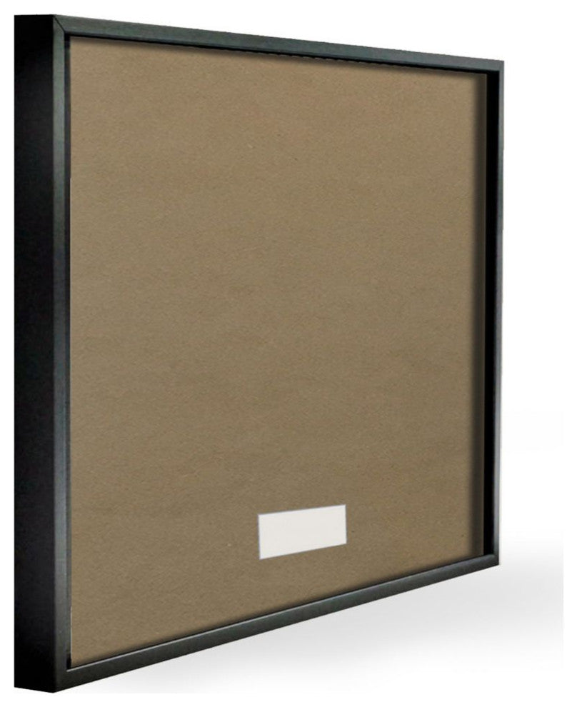 Stupell Industries Autumn Basket Seasonal Home Painting, 24"x30", Black Framed