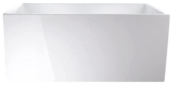Vanity Art 55" Acrylic Freestanding Bathtub, Pure White