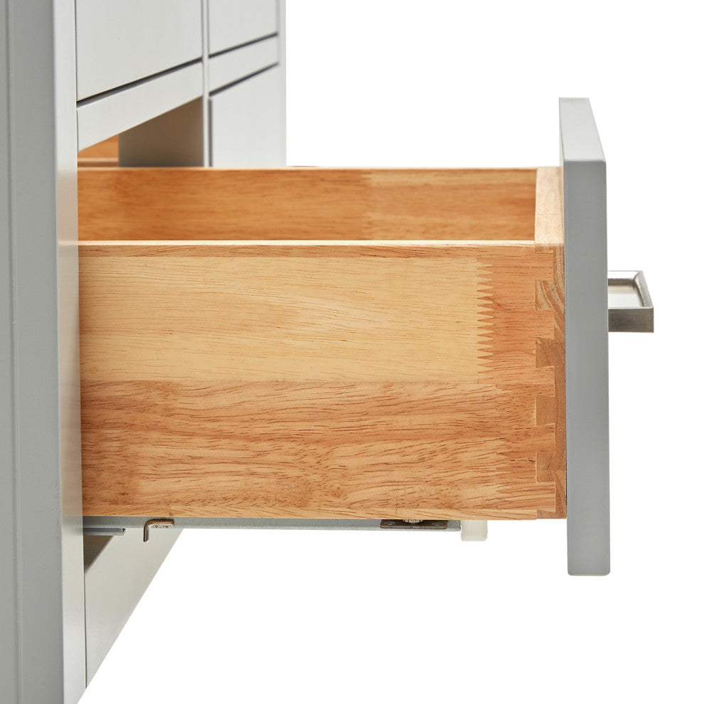 Ariel Hutton 42" Single Rectangle Sink Bathroom Vanity, Carrara Quartz