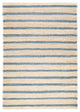 Dash & Albert Moana Stripe Handwoven Jute Rug, Blue, 3' x 5'