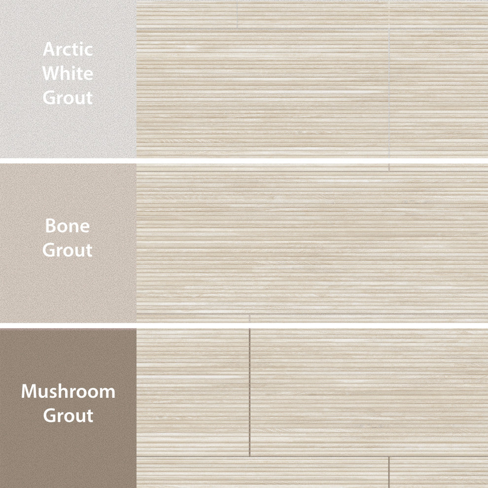 Larchwood Maple Fluted Ceramic Wall Tile