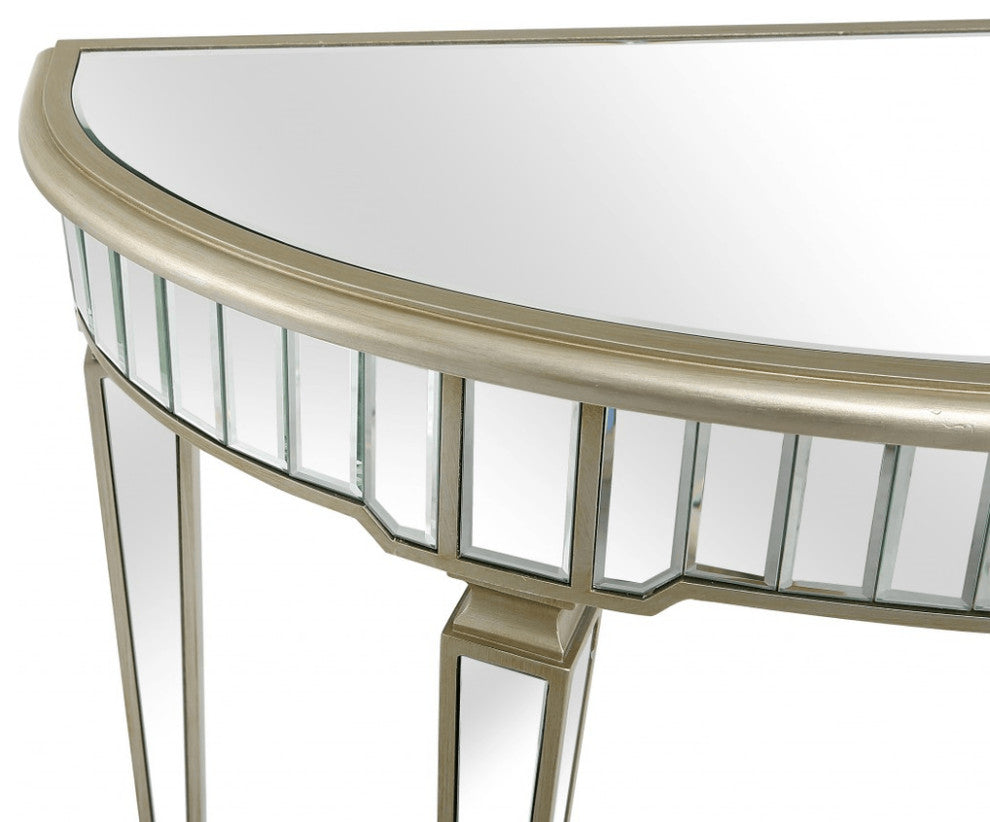 Gold Accented Console Table