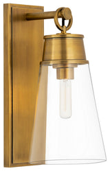 Z-LITE 2300-1SL-RB 1 Light Wall Sconce, Rubbed Brass