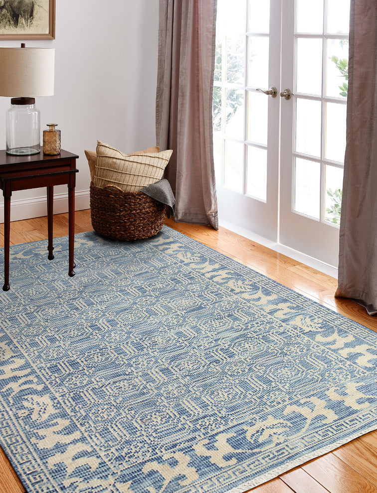 Bashian Delphi Area Rug, Denim, 3.6''x5.6''