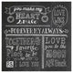 "Inspiration Chalkboard I" Digital Paper Print by Mary Urban, 20"x20"