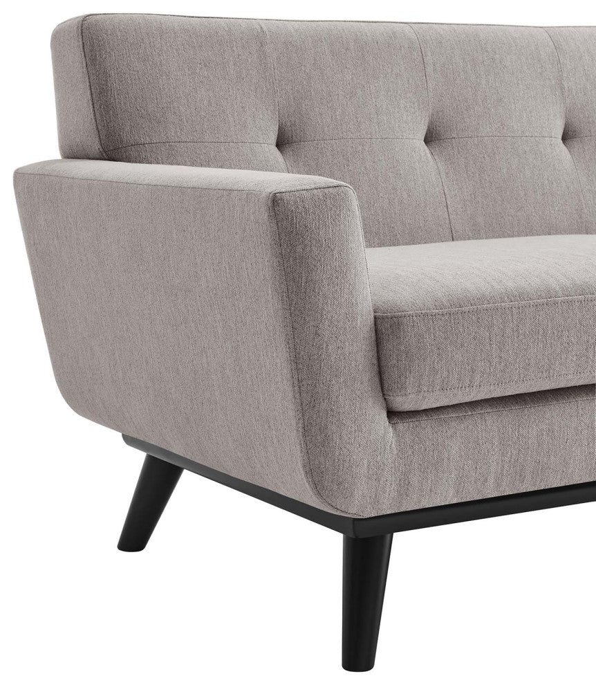 Engage Herringbone Fabric Loveseat