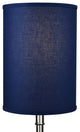Fenchel Shades 10"x10"x14" Drum Shade, Linen Prussian