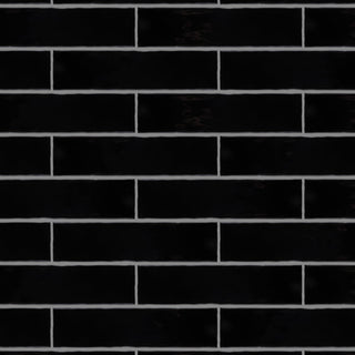 Castillo 3" x 12" Ceramic Wall Tile, Black