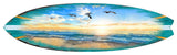 Sunset Surfboard Coastal Door Art, Approximate Size: 48x13.5