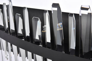 Modern Black 8-Light Bath Sconces