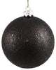 10" Black Sequin Ball Drilled Cap