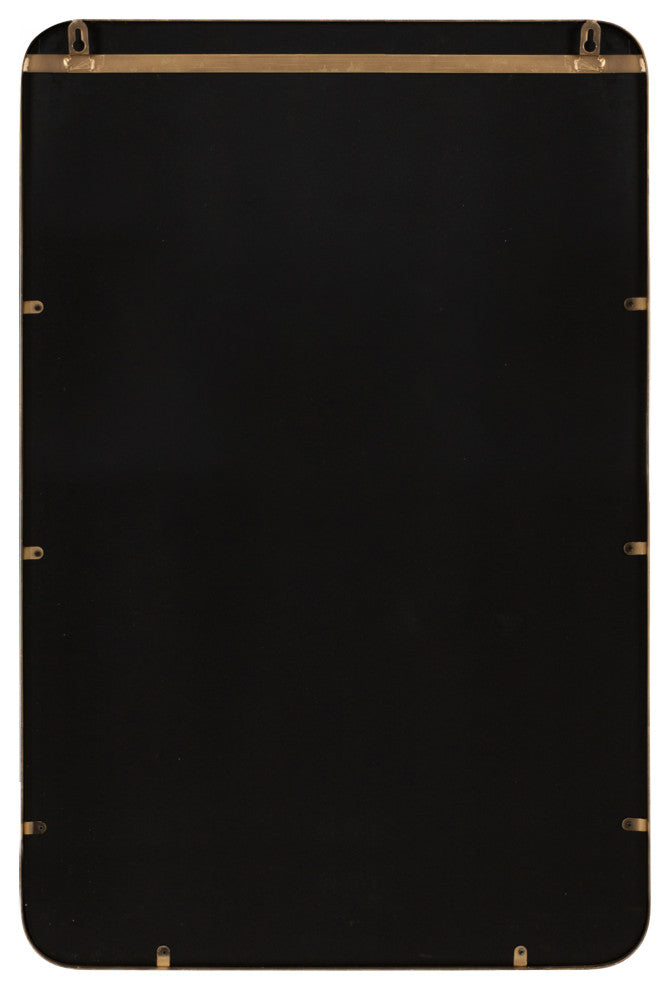 Armenta Framed Wall Mirror, Gold, 20"x30"