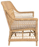 Dawn 3-Seater Sofa With Cushion, Natural Finish, Sailcloth Seagull Upholstery