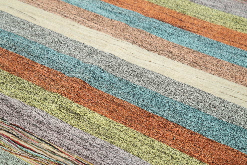 Rug N Carpet - Hand-knotted Turkish 8' 0'' x 10' 6'' Unique Wool Kilim Rug