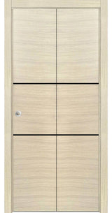 Bi-fold Doors 56 x 80 | Planum 0014 Natural Veneer with  | Sturdy Tracks